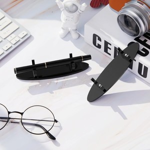 Expositor de Escritorio Multifuncional de Acrílico Moderno Personalizado de Fábrica, Soporte para Bolígrafos con <span class=keywords><strong>2</strong></span> Estantes y Laminado Brillante para Oficinas - Product Image 6