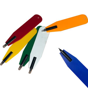 Renkli mermi şekli düz imi tükenmez kalem ile 0.5mm yazma genişliği özel Logo baskı ve kalemlik - Product Image 2