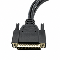 Kabel Splitter Serial DB44 ke 3-Way DB9 Kustom, Male to Male, Multi-Port Breakout Wire dengan Pengunci Sekrup Jempol