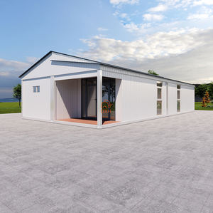 Lujo Prefabricado Flat-Deck Three-Room Suite Container Homes Steel Prefab Mansion Houses Flat Pack Living Design Fabricante - Product Image 1