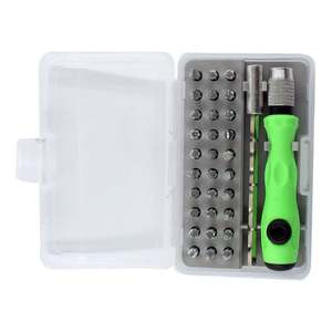 Jeu de tournevis multifonctionnel de précision 32 en 1, outil ménager pour le démontage et l'assemblage, embout en plastique galvanisé compatible OEM - Product Image 6