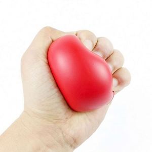 Jouet de décompression en mousse PU avec logo personnalisé, balle colorée en forme de cœur, éponge solide en polyuréthane en forme de pêche pour l'aide à la donatation de sang - Product Image 3