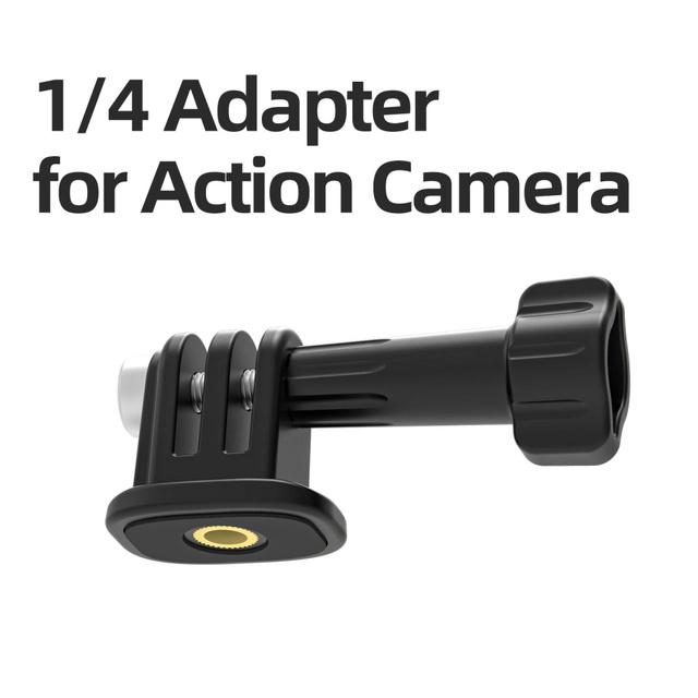 Action Camera 1/4" Adapter Tripod Mount Action5Pro Adjustable Angle Base Insta360 GO 3S Accessories Action Camera Accessories