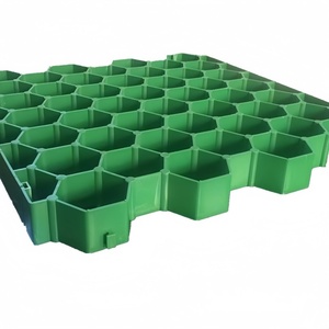 Chất lượng cao HDPE màu xanh lá cây màu đen màu xám đường lái xe Pad lát cỏ lưới ngoài trời bãi đậu xe lát máy lưới - Product Image 2