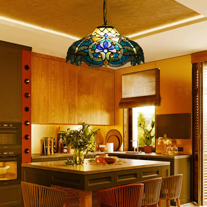 <span class=keywords><strong>Lampe</strong></span> de table en verre <span class=keywords><strong>Tiffany</strong></span> de luxe européenne 2021, design créatif, salon, salle à manger, chambre à coucher, bar, alimentation secteur - Product Image 2