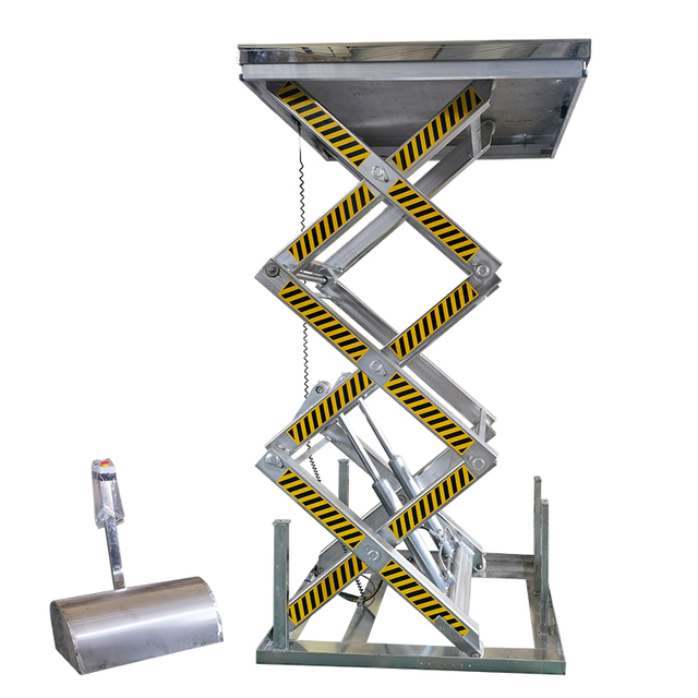 Hydraulic Lifter Stainless Steel Electric Scissor Lift 3ton Table Cargo Lifter