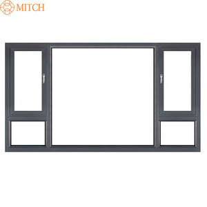 Bán buôn nhà ban công tiêu chuẩn đu cửa sổ kính bên trong hoặc bên ngoài mở cửa sổ nhôm - Product Image 1