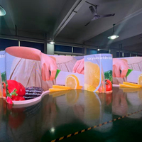 Écran d'affichage incurvé flexible de haute qualité P2.6 P2.9 P3.91 panneau mural vidéo d'étape d'affichage à LED de location d'intérieur