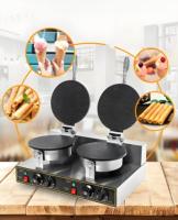 Nouvelle machine à gaufres électriques double pour usage domestique 2025, machine à faire des rouleaux d'œufs, des biscuits, équipement de cuisson électrique pour cornets de crème glacée