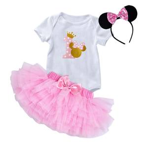Set pakaian balita Perempuan Musim Panas 2024, satu Romper rok Tutu Set pakaian anak perempuan kecil MBGO-005 - Product Image 5