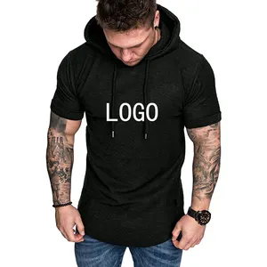 China Manufacturer Customization Clothing Men's T Shirt With Custom Embroidered Logo Hoodie T-shirt