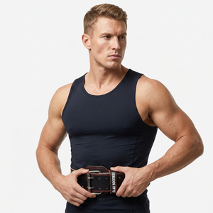 Ceinture de musculation en cuir de vachette robuste et réglable, grande taille, antidérapante, avec boucle, pour la gym et le fitness – Prix de gros - Product Image 1
