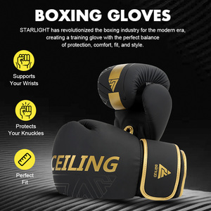 <span class=keywords><strong>Guantes</strong></span> de Boxeo Negros Profesionales Personalizados de Fábrica, 12OZ, Material de Cuero PU, <span class=keywords><strong>Guantes</strong></span> de Boxeo MMA - Product Image 5