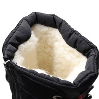 Bottes de neige imperméables pour femmes, chaudes, doublées de fourrure, épaisses, antidérapantes, mi-mollet, pour l'extérieur, couleur personnalisée en usine