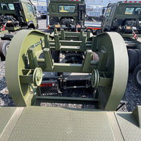 Semi-remorque surbaissée LUYI 4 essieux 60-80 tonnes avec treuil, rampe hydraulique, transport d'équipements lourds, acier personnalisable 18m