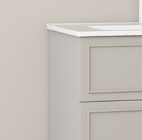 Meilleures ventes de haute qualité avec vanité en céramique blanche Armoires de salle de bain de style moderne à vendre Éclairage de vanité de salle de bain