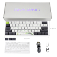 Skyloong Keyboard Mekanik Gaming RGB, GK61 SK61 Kabel Gateron Switch untuk PC Desktop Laptop Game USB