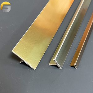M26 <strong>Metal</strong> Tile <strong>Corner</strong> Gold Brushed Trims <strong>Decorative</strong> 304 Stainless Steel Ceramic Strip - Product Image 2
