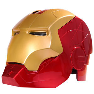 Capacete Mechahead do Homem de Ferro MK5, Engraçado, de Plástico, com Controle de Voz, Iluminação Elétrica, Transformável, para Cosplay de Halloween - Product Image 6