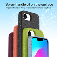 2025 nouvelle coque en silicone de haute qualité anti-chute avec doublure magnétique en microfibre anti-empreintes digitales étui de téléphone portable pour iPhone 16e