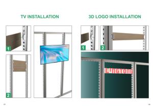 Espositore Modulare in Alluminio a Montaggio Rapido per Fiere, Display in Tessuto Bifacciale, Attrezzatura per Fiere LINGTONG LT-FS62-496 - Product Image 2