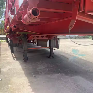 Oferta Especial: Semirremolque de 3 Ejes y 12 Llantas, Capacidad de Carga de 40-60 Toneladas, Camión de Plataforma Económico para Transporte de Animales y Carga - Product Image 5