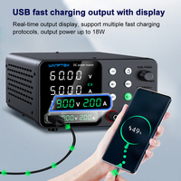 Alimentation électrique réglable WANPTEK TPS-C605 avec commutateur d'encodage amélioré, réglage, charge USB et affichage indépendant