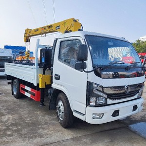รถเครนติดรถบรรทุก Dongfeng 4x2 คุณภาพสูง ใหม่ ระบบไฮดรอลิก ขนาด 3 ตัน 4 ตัน 5 ตัน รถเครนบูมยืดหดได้ขนาดเล็ก - Product Image 1