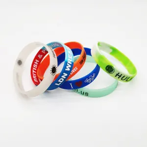 Custom Silicone Rubber Bracelet, Creative Promotion Gifts Wristband Arm Bands