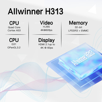 Boîtier TV XS97 K2 BT OTT 4K UHD Smart Box Quad Core Allwinner H313 ODM/OEM avec Télécommande Vocale Bluetooth