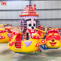 Manège pour parcs d'attractions à faible investissement, préféré des enfants, 8 places, modèles Avion aux grands yeux, Mini avion, Avion à levage et Hélicoptère