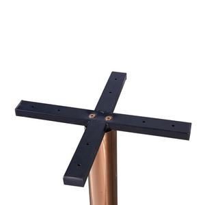 Bàn ăn tròn đá cẩm thạch cao cấp chân bàn mạ vàng kiểu Tulip hiện đại bằng thép không gỉ mạ crôm dùng cho nhà hàng, quán cà phê - Product Image 4