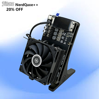 Silent NerdQaxe Hydro 4.8T Bitcoin Solo Miner, machine de minage ASIC à faible consommation d'énergie pour le minage à domicile
