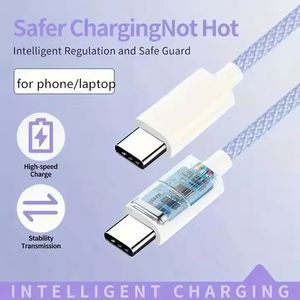 High Quality 60W Macaron USB-<b>C</b> <b>Cable</b> Nylon Braided <b>Type</b> <b>C</b> <b>to</b> <b>C</b> Data <b>Cable</b> Fast Charging <b>Cable</b> for Phone 15 16 - Product Image 4
