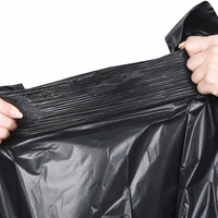 Sacs en plastique transparents en PEHD, personnalisés, imprimés, robustes, recyclables, imperméables, souples, avec poignées, pour remerciement, vente en gros