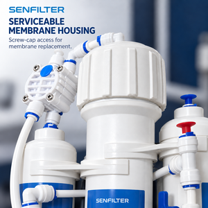 Sistema di Filtrazione Elettrico a <span class=keywords><strong>Osmosi</strong></span> <span class=keywords><strong>Inversa</strong></span> per <span class=keywords><strong>Acquario</strong></span>, 3 Stadi di Filtrazione, Valvola di Scarico Manuale, Portata 190L/Giorno per <span class=keywords><strong>Acquario</strong></span> - Product Image 5