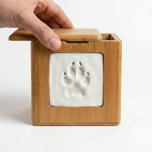 Urne funéraire numérique en bambou pour animaux de compagnie avec écran HD intégré et diaporama vidéo, boîte de crémation pour grands chiens - Product Image 5