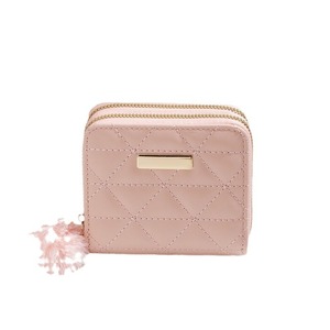 Double Zipper Short Card <b>Holder</b> 2026 Rhombus Embroidery Triangle Clutch Bag Ladies Handbag For <b>Documents</b> Wholesale - Product Image 5