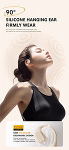 New C21Pro <strong>Bluetooth</strong> <strong>Earbuds</strong> OWS Ear Hanging Air Conduction 5.3 Comfort <strong>Earbuds</strong> Transparent Silicone <strong>Earbuds</strong> - Product Image 4