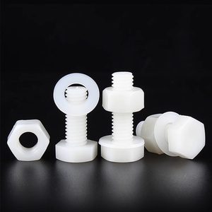 White Plastic GR5 Grade Plain Finish Hex Socket Head <b>Screw</b> M3/<b>M4</b> DIN Standard 20mm/16mm Metric Fastener for Industrial Assembly - Product Image 5