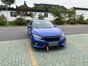 ลิ้นกันชนหน้าสีดำเงา ชุดแต่งสปลิตเตอร์กันชนหน้า สำหรับ Honda Civic SI Hatchback ปี 2016-2021 อุปกรณ์ตกแต่งรถยนต์ - Product Image 4