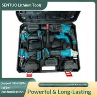 Outils électriques portatifs sans fil à batterie au lithium rechargeable, comprenant perceuse et clé à chocs, fabrication chinoise, best-seller pour l'exportation transfrontalière
