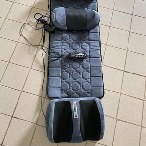 Massage Mattress Grey Full Body Infrared Kneading Electric Neck Shoulder Back Waist Cervical Spine Massage Cushion - Product Image 1