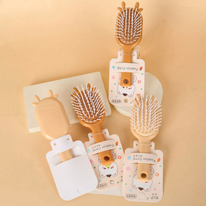 Open Cards Air Cushion Comb 15-20Cm Portable Massage Hairbrush For Girls Plastic Hair Care Tool - Product Image 1