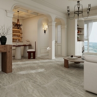 Carreaux de porcelaine gris mat antidérapants rustiques 600 x 600 pour salle de bain, chambre, appartement, intérieur de maison