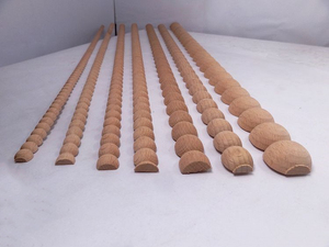 Decorazione decorativa in legno di perline per metà perline di legno <span class=keywords><strong>modanatura</strong></span> di perline non finito perline di legno di stampaggio per la casa armadio a <span class=keywords><strong>parete</strong></span> porta scaffale - Product Image 5