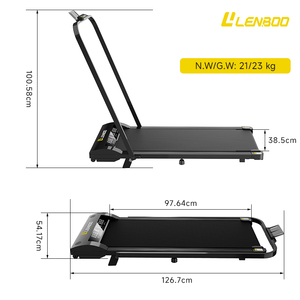 Lenboo portatile pieghevole casa Fitness attrezzature Multi-funzione elettrico per camminare tapis roulant schermo da allenamento tappetino banco tavolo - Product Image 3