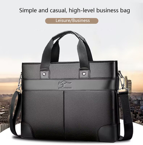<span class=keywords><strong>Sac</strong></span> pour <span class=keywords><strong>ordinateur</strong></span> portable étanche en cuir PU 14 pouces <span class=keywords><strong>sac</strong></span> d'ordinateurs de messager à épaule unique pour bureau voyage d'affaires hommes - Product Image 2