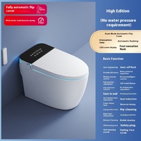 Système de Domotique Intelligent Toilette Intelligente Carrée avec Télécommande pour Maison Connectée