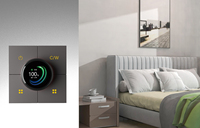 Interrupteur mural intelligent Tuya Zigbee 220v avec bouton PC, variateur Tuya, scène, température, application Smart Life, télécommande, interrupteurs muraux X3
